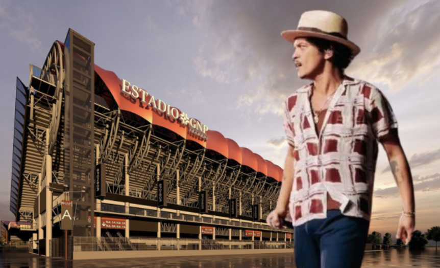 BRUNO MARS ESTRENA EL RENOVADO `FORO SOL`, RENOMBRADO ESTADIO GNP